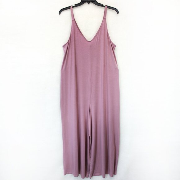 Athleta Pink Nighttime Bliss V-Neck Sleep Romper Jumpsuit Lingerie PJ Small - Picture 6 of 11